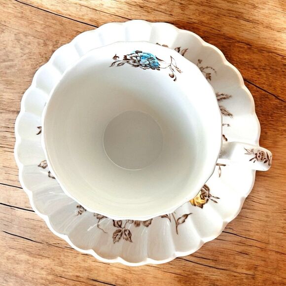 Johnson Brothers Staffordshire Bouquet Multicolor Cup Saucer China Floral Tea - Picture 7 of 7